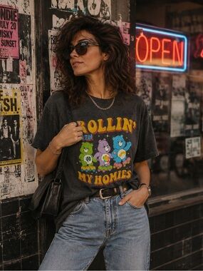 Vintage Care Bears Rollin' with My Homies T-shirt
